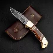 HEMINGWAY HANDMADE DAMASCUS STEEL FOLDING POCKET KNIFE