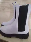 White Printed Ankle Boots : Lemon Drop by Privileged