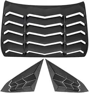 Rear&Side Window Louvers Compatible for Honda Civic Sedan 2016-2020 10th Gen Civic Racing Style ABS Windshield Sun Shade Cover Lambo Style
