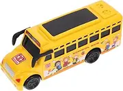 WHAMVOX Educational Bus Toys for Toddlers Years Old Pull Back Bus Toys and Inertia for Boys and Girls