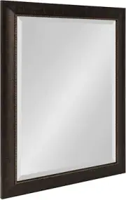 Home Decor Wall Mirror Hallway Entryway Vintage Style Beveled 22x28 Dark Bronze