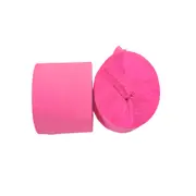 2 x Pink Coloured Streamers - 4.5cm x 25m Party Crepe Paper Great For Decorations
