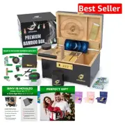 Stylish Bamboo Lock Box with Combination Lock - Organized Storage Solution