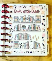 Bookshelf Books of the Bible New/Old Testament Dashboard 4 use w Happy Planner-