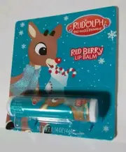 Rudolph The Red-Nosed Reindeer Christmas Holiday Flavored Lip Balm RED BERRY New