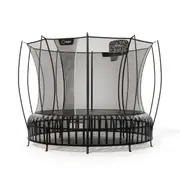 VULY Thunder 2 Pro Large 14ft Springless Trampoline with Enclosure - Round Kids Trampolines Bundle With Basketball Hoop