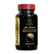 BRAIN MEMORY SUPPLEMENT Supplement for Brain, Support Focus Capsules with Ginkgo