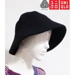 ☆一身衣飾☆ 日本品牌【UNIQLO】黑色 100%羊毛 厚款 中性 漁夫帽~直購價369~秋裝新荷🏆