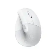 Logitech 910-006480 Lift Vertical Ergonomic Mouse - Off White, Wireless, BT, Quiet clicks