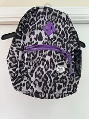 Herschel Heritage Backpack Youth Leopard Print Backpack Purple