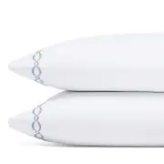 Matouk Brando Embroidered Percale Pillowcase, King, Set of 2 - Exclusive