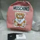 [二手] MOSCHINO#中型別針#泰迪熊後背包#粉色#包包#背包#校園風#