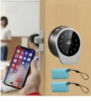 COLOSUS 631 Smart Door Lock, Works with App to Control PIN code, RFID card