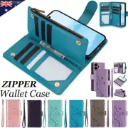 For iPhone 16 16e 15 14 13 12 11 Pro Max Plus Wallet Case Card Holder Flip Cover