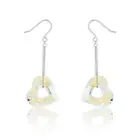Sterling Silver Swarovski Crystal Dangling Earrings