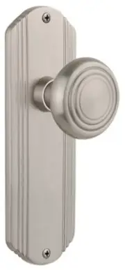 Nostalgic Warehouse DECDEC_PRV_234_NK Vintage Art Deco Solid - Nickel