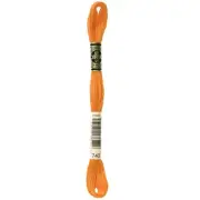 DMC 6-Strand Embroidery Cotton 8.7yd-Tangerine - 12 Pack