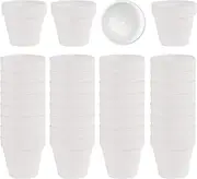36 PCS Small Mini White Clay Pots with Drainage Holes, 2.5inch Terra Cotta Pot Clay Ceramic Pottery Planter, Succulent Nursery Pot/Cactus Plant Pot, for Indoor/Outdoor Plants, Crafts, Wedding Favor