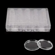 100PCS Australian Coin Collection Round Storage Cases Capsules Holder Album Book