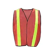 TopHomer Red Breathable Safety Vests High Visibility Road Surveying Reflective Construction Vests Unisex Hi-Vis Jacket
