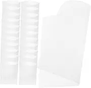 jojofuny 100pcs Thickened White Foam Packing Bags for Moving Shockproof Cushioning Wraps for Glassware Dishes and Fragile Items Moisture Resistant Material