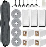 Accessories Kit Compatible for L20 Ultra Robot Vacuum Replacement Parts Main Side Brush Hepa Filters Mop Cloth Dust Bags