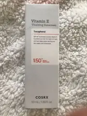 Cosrx Vitamin E, Vitalizing Sunscreen, SPF 50+, 1.69oz - 50 ml -NEW Exp 02/2025