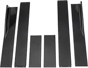 Side Skirt Universal Compatible for Audi A3 A4 A5 A6 A7 A7 A8 Q3 Q5 Q7 RS5 RS6 RS7 S3 S4 Extension Splitters Apron Lip Splitter Winglet(2.2M Black)