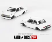 Kaido House x Mini GT 1:64 Nissan Datsun 510 Street Nismo V2 White KHMG122