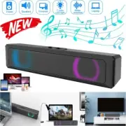 Bluetooth Computer Speakers for PC Desktop Monitor, Gaming PC Sound Bar with LED