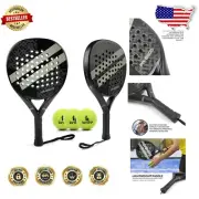 Round Shape Lightweight Padel Racket with Symmetric Construction - Unisex Design