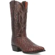 DAN POST MENS GENUINE FULL QUILL OSTRICH PERSHING BOOTS 10 D DP3016 NEW NIB