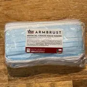 ARMBRUST Medical 3ply Face Mask Pack ASTM Level-2 MADE IN USA Single Use
