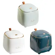 Small Desktop Wastebasket Paper Basket Mini Office Organizer for Desk Storage