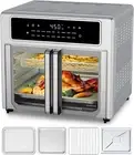 Air Fryer French Door Oven,26.4 Qt Easy Cleanup & Use Large Countertop Toaster O