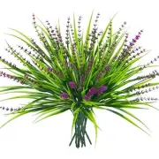 10 Pcs Artificial Plants Outdoor, UV Resistant Fake Outdoor Flowers Plants