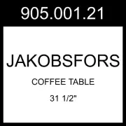 IKEA JAKOBSFORS Coffee Table Oak Veneer 31 1/2" 905.001.21