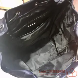 二手精品 PRADA 普拉達 再生尼龍 和saffiano 男士雙肩背包 後背包 黑色 2VZ135