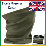 OLIVE GREEN Beechfield * 3 in 1 Face Cover Morf * Snood Scarf * Breathable Mask