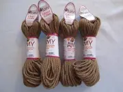 Lot 4 rolls of 2mm Cinnamon Amy Braided Nylon Macrame Craft Jewelry Cord 100yds