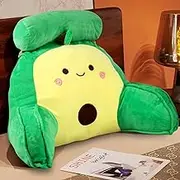 Reading Pillow Sit Up Reading Pillow, Cute Backrest CushionSoft Reading Pillow Cushion with Arms Washable Detachable Pillowcase Breathable Backrest Reading Cushion (Avocado)