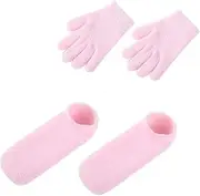 Housoutil Moisturizing Gel Socks for Women Seamless Cover No Wash Foot Care Gel Moisturizing Socks