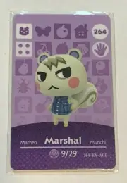 Animal Crossing New Horizons Amiibo: Marshal #264 NFC Tag FREE SHIPPING!