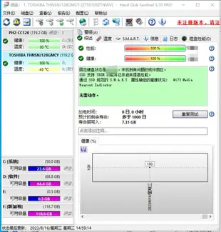 【限時下殺11.13】富士通 128G MSATA 固態硬盤 SSD mlc顆粒 CA07781-D012 服務器