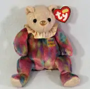 Ty Beanie Baby October Birthday Plush OPAL 2001 Beanbag Stuffed Animal Toy 7.5"