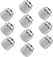 Luxshiny 10pcs Metal Tire Valve Stem Caps Theft Valve Covers for Cars Trucks Motorcycles Bicycles Fit Protection Seal Sleek Design