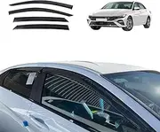 OAD4X4 Weathershields Compatible with Hyundai I30 Sedan 2020-Onwards, Weather Shields Window Visors Wind Deflectors Sun Rain Guard 4PCS Set