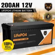 MOBI 200AH Lithium Iron Battery Deep Cycle LiFePO4 12V Replace AGM Camping