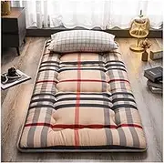 Japanese Futon Mattress Floor Mattress Non-Slip Quilting Tatami Mattress Japanese Foldable Futon Mat Roll Up Mattress Applicable to Bedroom/Living/Floor Mat/Tent Mat (Color : B, Size : Twin(100x20