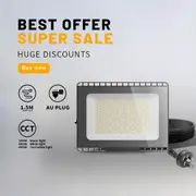 Outway 4x LED Flood Light 150W Colour Adjustable Outdoor Spotlight